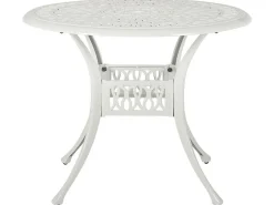 Beliani 4-Istuttava Ulkoruokailuryhma Alumiini Valkoinen Ancona Cheap