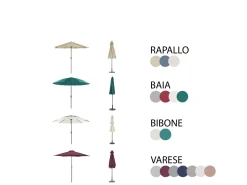 Beliani 4-Istuttava Ulkoruokailuryhma Aurinkovarjolla Alumiini Tummanruskea Salento Flash Sale