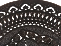 Beliani 4-Istuttava Ulkoruokailuryhma Aurinkovarjolla Alumiini Tummanruskea Salento Flash Sale