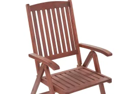 Beliani 6-Istuttava Ulkoruokailuryhma Akasiapuu Sininen Toscana Cheap