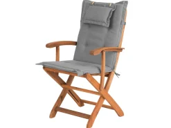 Beliani 8-Istuttava Ulkoruokailuryhma Aurinkovarjolla Akasiapuu Harmaa Maui Hot