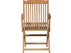 Beliani 8-Istuttava Ulkoruokailuryhma Aurinkovarjolla Akasiapuu Harmaa Maui Hot