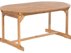 Beliani 8-Istuttava Ulkoruokailuryhma Aurinkovarjolla Akasiapuu Harmaa Maui Hot