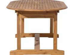 Beliani 8-Istuttava Ulkoruokailuryhma Aurinkovarjolla Akasiapuu Harmaa Maui Hot