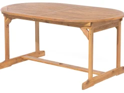 Beliani 8-Istuttava Ulkoruokailuryhma Aurinkovarjolla Akasiapuu Harmaa Maui Hot