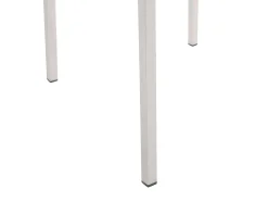 Beliani 6-Istuttava Ulkoruokailuryhma Lasitaso Tekstiilituolit Kirkas/Musta Grosseto Best