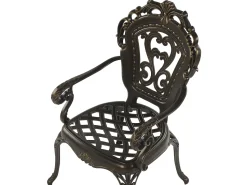 Beliani 4-Istuttava Ulkoruokailuryhma Aurinkovarjolla Alumiini Ruskea Sapri Sale