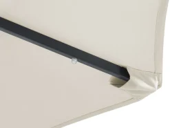 Beliani 4-Istuttava Ulkoruokailuryhma Aurinkovarjolla Alumiini Ruskea Sapri Sale