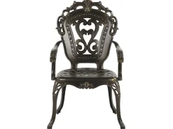 Beliani 4-Istuttava Ulkoruokailuryhma Aurinkovarjolla Alumiini Ruskea Sapri Sale