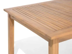 Beliani 8-Istuttava Ulkoruokailuryhma Ja Aurinkotuolit Akaasia Vaalea Puu Cesana Cheap