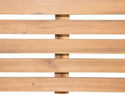 Beliani 8-Istuttava Ulkoruokailuryhma Ja Aurinkotuolit Akaasia Vaalea Puu Cesana Cheap