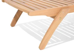 Beliani 8-Istuttava Ulkoruokailuryhma Ja Aurinkotuolit Akaasia Vaalea Puu Cesana Cheap