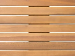 Beliani 8-Istuttava Ulkoruokailuryhma Ja Aurinkotuolit Akaasia Vaalea Puu Cesana Cheap