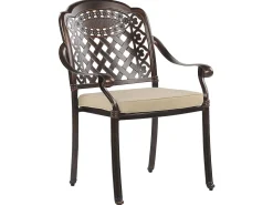 Beliani 4-Istuttava Ulkoruokailuryhma Alumiini Grilli Tummanruskea Manfria Clearance