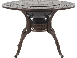 Beliani 4-Istuttava Ulkoruokailuryhma Alumiini Grilli Tummanruskea Manfria Clearance