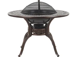 Beliani 4-Istuttava Ulkoruokailuryhma Alumiini Grilli Tummanruskea Manfria Clearance