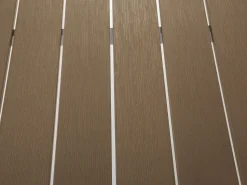 Beliani 6-Istuttava Ulkoruokailuryhma Alumiini Vaalea Puu Nardo Hot