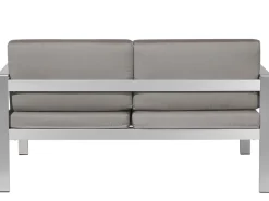 Beliani 2-Istuttava Ulkosohva Alumiini Tummanharmaa Salerno New