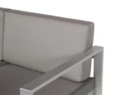 Beliani 2-Istuttava Ulkosohva Alumiini Tummanharmaa Salerno New