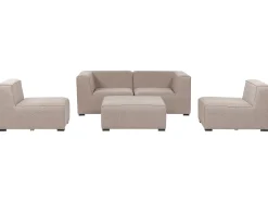 Beliani 4-Istuttava Ulkosohva Ja Rahi Kangas Beige Arezzo Clearance