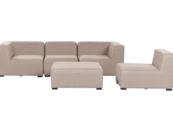 Beliani 4-Istuttava Ulkosohva Ja Rahi Kangas Beige Arezzo Clearance