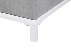 Beliani 3-Istuttava Ulkosohva Kangas Vaaleanharmaa/Valkoinen Rovigo Clearance