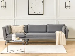 Beliani 3-Istuttava Ulkosohva Kangas Vasenk. Harmaa Loretello Cheap