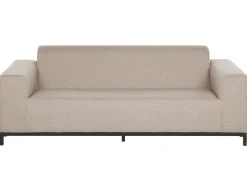 Beliani 3-Istuttava Ulkosohva Kangas Beige/Musta Rovigo Cheap