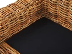 Beliani 3-Istuttava Ulkosohva Rottinkinen Ruskea Forli Flash Sale