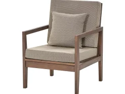 Beliani 7-Istuttava Ulkosohvaryhma Sertifioitu Akaasia Tumma Puu Pataja Store