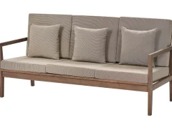 Beliani 7-Istuttava Ulkosohvaryhma Sertifioitu Akaasia Tumma Puu Pataja Store