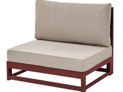 Beliani 4-Istuttava Ulkosohvaryhma Akaasia Mahonginruskea Timor Ii Hot