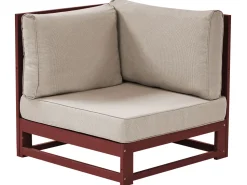 Beliani 4-Istuttava Ulkosohvaryhma Akaasia Mahonginruskea Timor Ii Hot