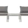 Beliani 2-Istuttava Ulkosohvaryhma Alumiini Vaaleanharmaa Terracina Store