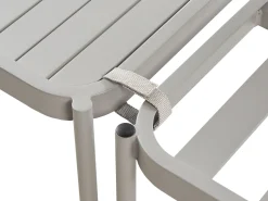 Beliani 2-Istuttava Ulkosohvaryhma Alumiini Vaaleanharmaa Terracina Store