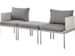 Beliani 2-Istuttava Ulkosohvaryhma Alumiini Vaaleanharmaa Terracina Store
