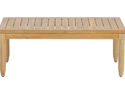 Beliani 4-Istuttava Ulkosohvaryhma Akasiapuu Vasenk. Valkoinen Cremona Online