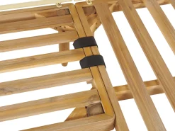 Beliani 4-Istuttava Ulkosohvaryhma Akasiapuu Vasenk. Valkoinen Cremona Online