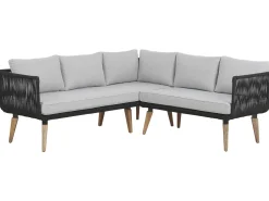 Beliani 5-Istuttava Ulkosohvaryhma Akaasia Musta Alcamo Hot