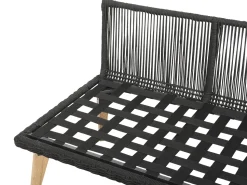 Beliani 5-Istuttava Ulkosohvaryhma Akaasia Musta Alcamo Hot