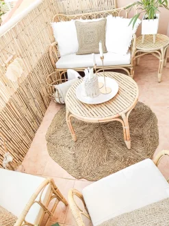 Beliani 4-Istuttava Ulkosohvaryhma Rottinki Luonnonvari Brindisi Best