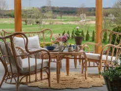 Beliani 4-Istuttava Ulkosohvaryhma Rottinki Luonnonvari Brindisi Best