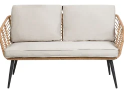 Beliani 4-Istuttava Ulkosohvaryhma Polyrottinki Luonnonvari Corinth Ii Store