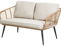 Beliani 4-Istuttava Ulkosohvaryhma Polyrottinki Luonnonvari Corinth Ii Store