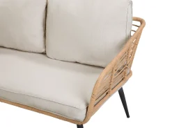 Beliani 4-Istuttava Ulkosohvaryhma Polyrottinki Luonnonvari Corinth Ii Store