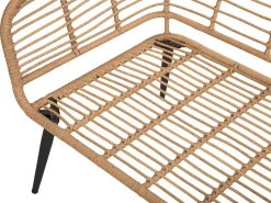 Beliani 4-Istuttava Ulkosohvaryhma Polyrottinki Luonnonvari Corinth Ii Store