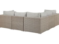 Beliani 6-Istuttava Ulkosohvaryhma Polyrottinki Oikeak. Ruskeanharmaa Contare Flash Sale