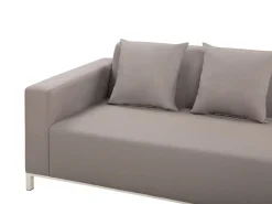 Beliani 5-Istuttava Ulkosohvaryhma Kangas Vasenk. Ruskeanharmaa Belize Cheap