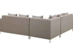 Beliani 5-Istuttava Ulkosohvaryhma Kangas Vasenk. Ruskeanharmaa Belize Cheap