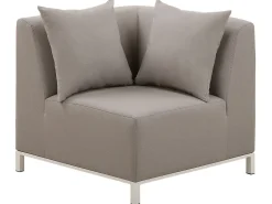 Beliani 5-Istuttava Ulkosohvaryhma Kangas Vasenk. Ruskeanharmaa Belize Cheap